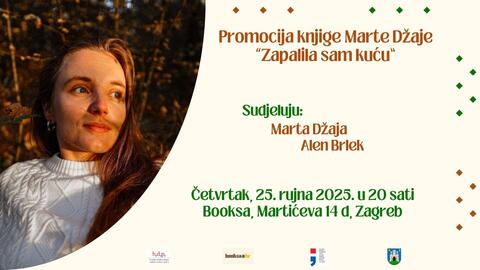 Promocija knjige Marte Džaje - pozivnica